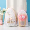 10Pcs Travel Portable Clothes Shoes Storage Waterproof Transparent Drawstring Cosmetic Bag Girl Clear Makeup Bag Organizer