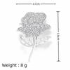 Temperament rose brooch elegant and versatile niche suit anti-light fixed pin brooch new