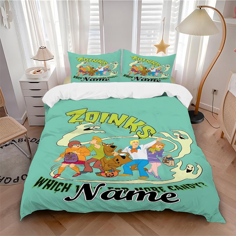 Custom Textile Tom Jerry Bedding 3 Piece Set HD Print Duvet Cover Pillowcases for Teens Adult Bedroom Decoration