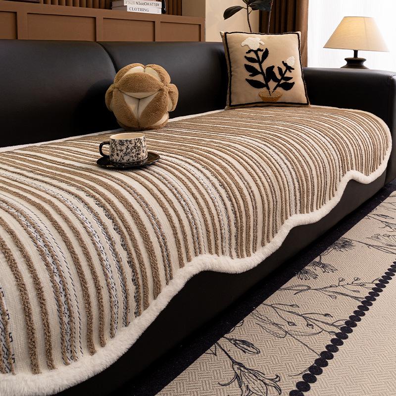 Premium Sofa Cushion Autumn And Winter New Straight One-Piece Non-Slip Special-Shaped Seat Cushion Four-Season Universal Cover