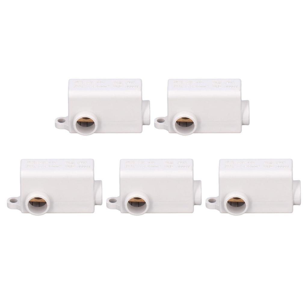 5Pcs Wire Connector T Type Splitter Screw Terminal Block Set Kit 1000V 80A ZKT16