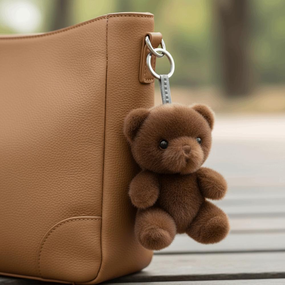 Pluszowa Zabawka Mały Miś Pluszowy Breloczek Realistyczny Pluszowy Miś Dekoracja Torby