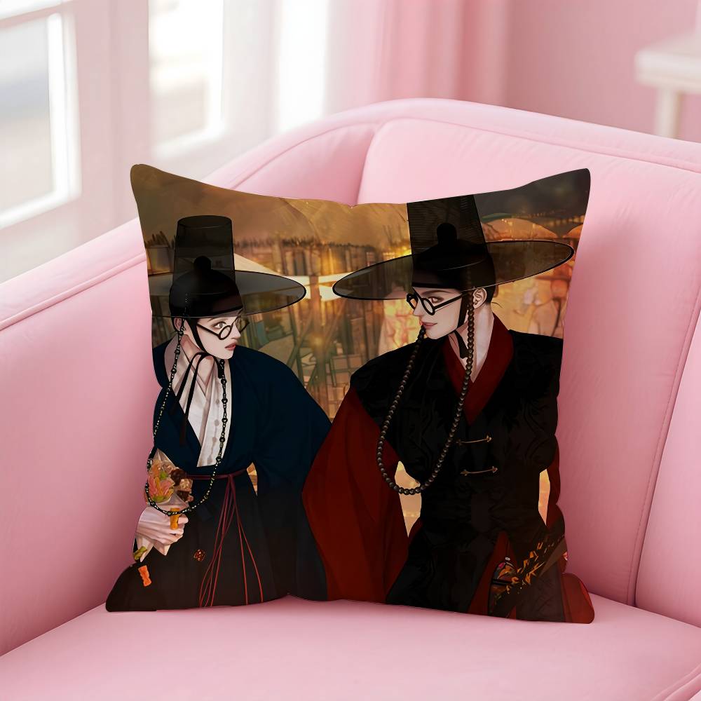 The GhostS N-Nocturne Pillow Case Comfort Sofa Bed Silky Elegant Invisible Zipper Custom Decorative Cushion Cover
