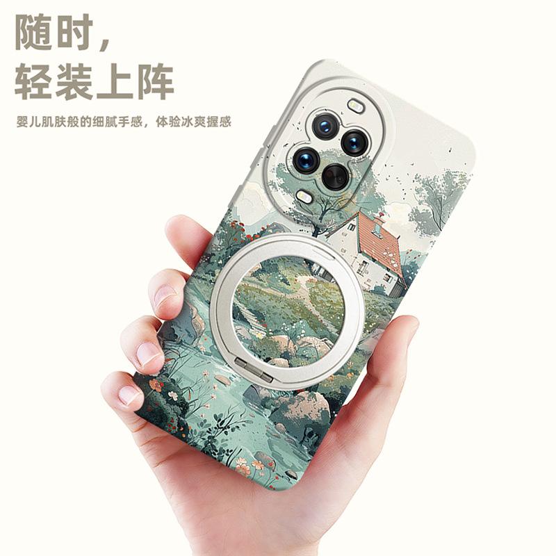 Suitable for Huawei nova14pro mobile phone case nova14 new rotating bracket nova13 with wrist strap nova1