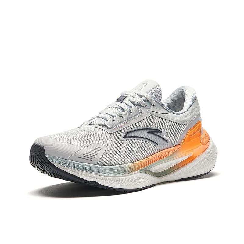 Anta CC Nitrogen Technology Abrasion Resistant Cushioning Low top Running Shoes Men's Gray Orange 912415551-1