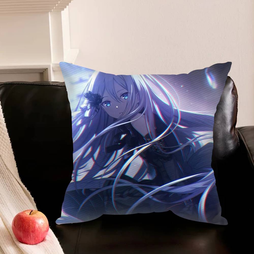 Project Sekai Yoisaki Kanade Welt Laser Kissenbezug Wohnzimmer Sofakissenbezug Schlafzimmer Zimmer Bettkissenbezug Heimdekoration
