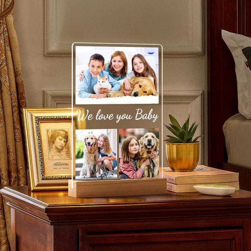 Personalized Pet Memorial Plaque Custom Photo Engraved Name Sympathy Gift for Loss of Dog Cat Remembrance Decor for Pet Owner