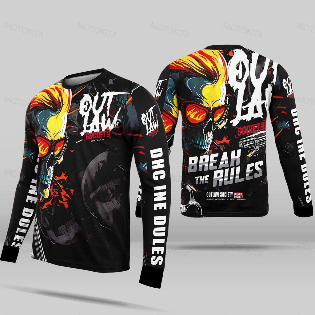 Motorcycle Jersey shirt rider LongSleeve cycling for men New style Bike Rider sports motocross S