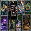 Witch Tarot Card Case for Samsung Galaxy S25 S24 S23 S22 Ultra Soft Phone Cover S25 Edge S21 Plus S20 FE S10 + Black Cover