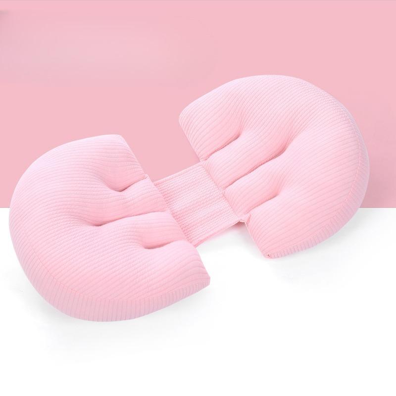New Maternity Pillow for Back and Side Sleeping Pregnancy Wedge Belly Support Multipurpose Knit Cotton Pillow