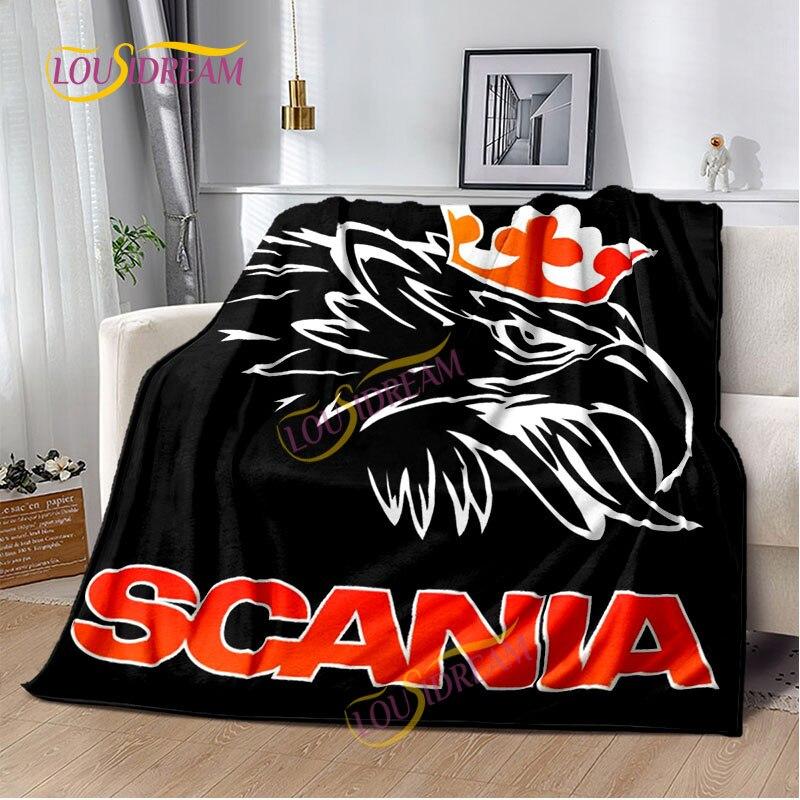 Pătură de aruncat Camion Scania Cearșaf de casă Husă de canapea Living Birou Pătură moale Casual Lavabilă Pătură termică
