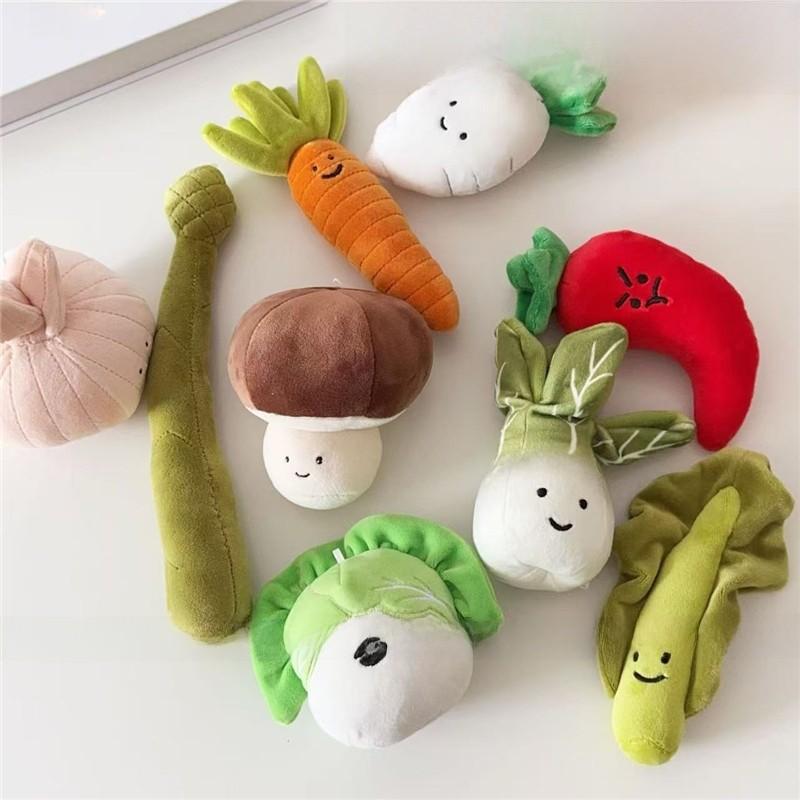 Vegetable Plush Toy Bag Charm With Pp Cotton Filling For Gift Giving And Collection