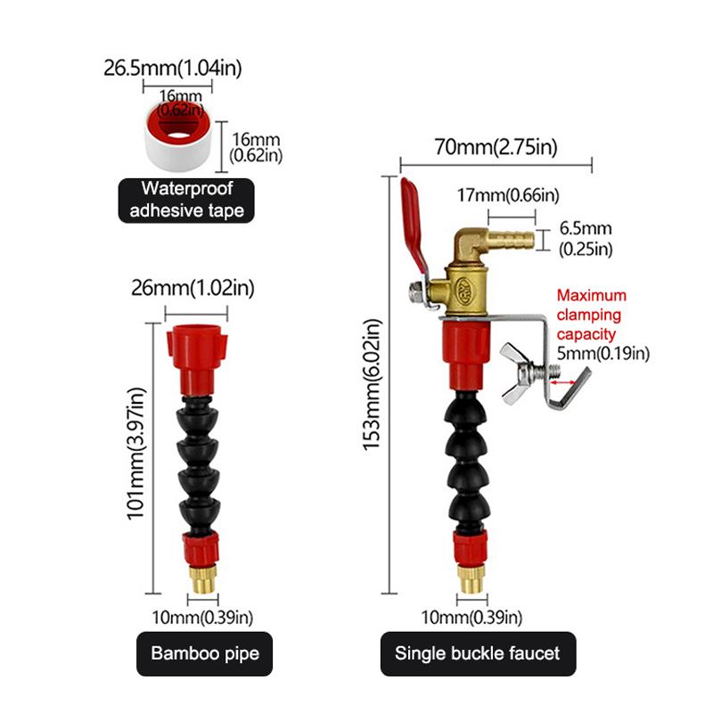 Dust Remover Water Sprayer System Nozzle Coolant Misting Nozzle For Marble Brick Tile Cutting Machine Angle Grinder Cutter