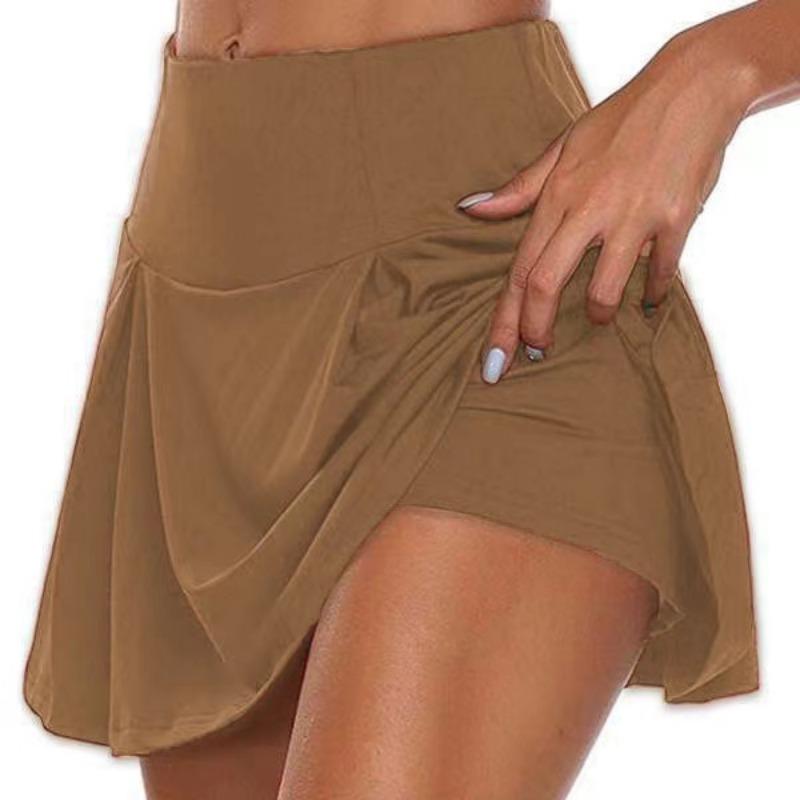 13Colors Women Fashion Mini Skirt High Waist Short Skirt Sports Fitness Yoga Shorts 1 Pc