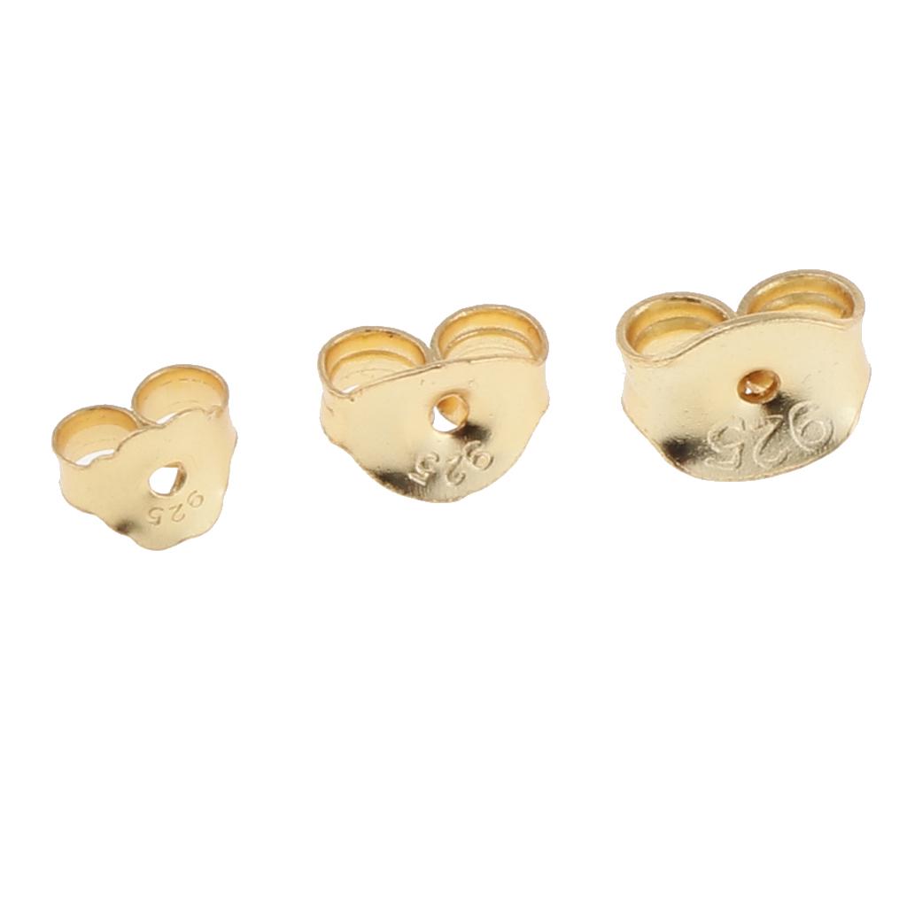 5 Pairs Earring Backs Jewelry Finding for Girls Silver Small