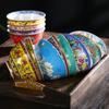 New Chinese Style Ceramic Bowl Enamel Colored Rice Bowl Kitchen Dish Set Bone Porcelain Household Bowl salad bowl set
