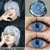 Eyeshare Colored Contact Lenses Halloween Red Contacts Crazy Cosplay Cosmetic Blue Contact Lens for Anime Accessories Yearly Use Lenses