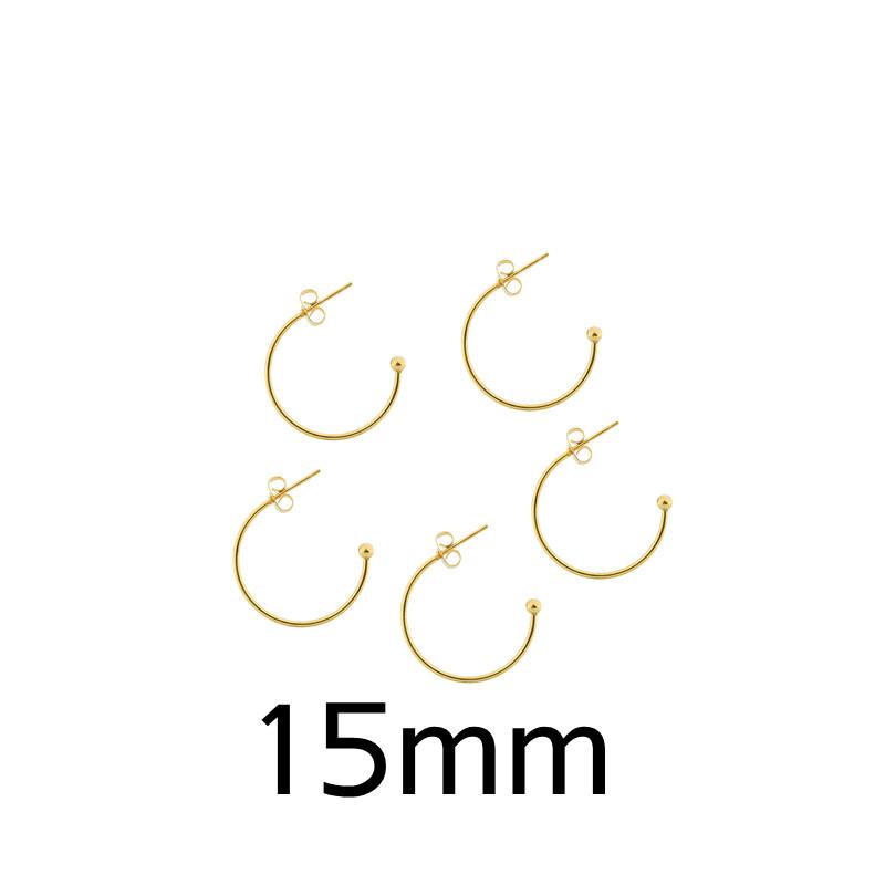 6pcs Stainless Steel C-shaped Ear Hook Earring Pendant Earrings Accessories Ear Pin DIY Handmade Earring Jewelry Making Findings