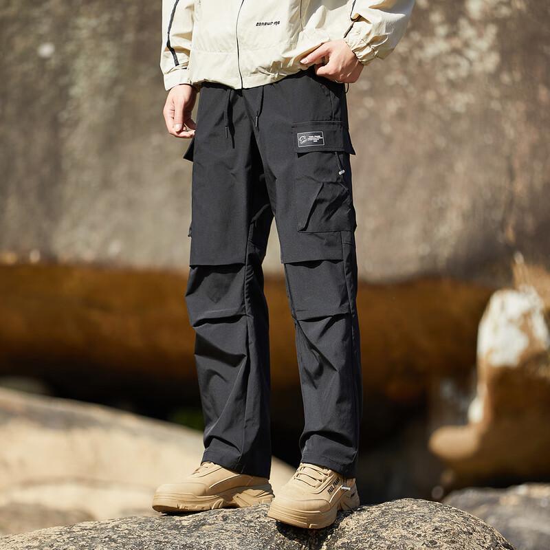 paul frank Men's Loose Straight Leg Cargo Pants