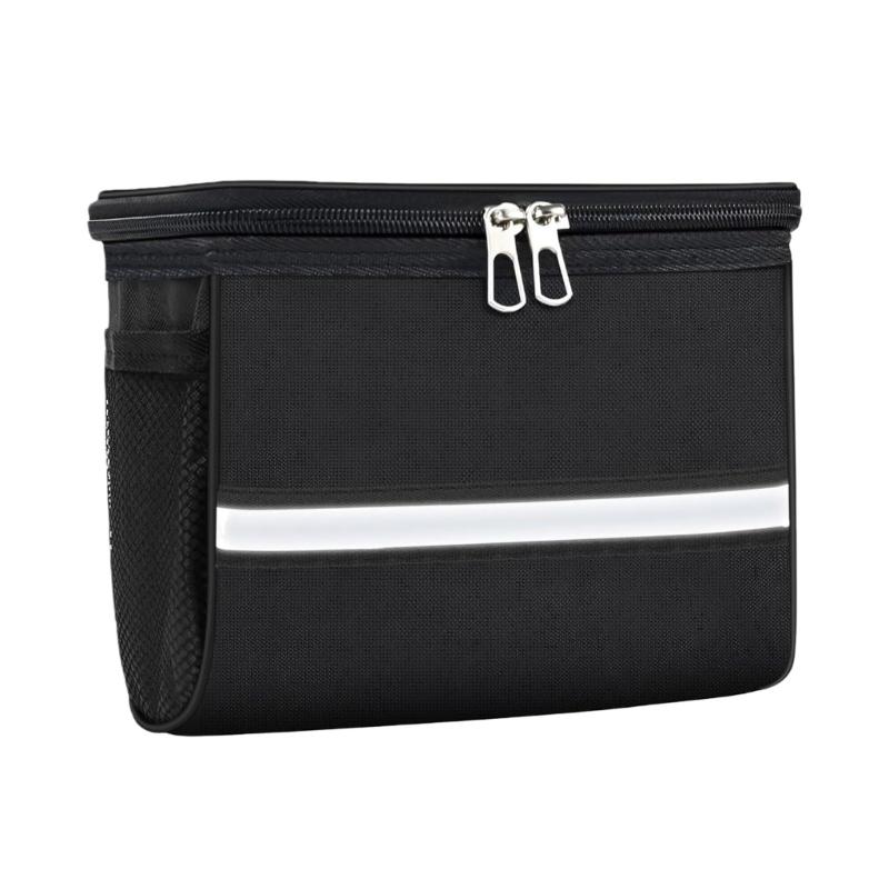 

Reflective Scooter Front Organizers Waterproof Nylon Reflective Safety Bag For Scooter Kids Childrens Bike Front Basket 1