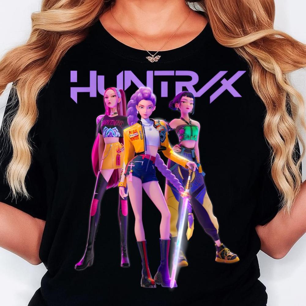 Kpop Huntrix Design Kpop Demon Hunters Png Saja Girls Png Anime Lover Gift Mira Rumi Zoey, Derpy Tiger Huntrix Fan Shirt K Pop