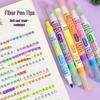 Newcomer Special: Double-Headed Layered Color Highlighter Pen Set (6 Pcs)
