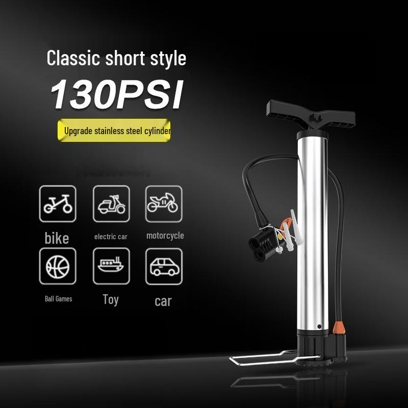 Portable High-Pressure Bicycle Pump