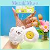 Jinnew Samoyed Plush Keychain With Magnetic Sucker For Cute Dog Fans