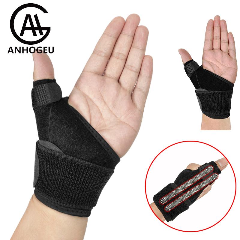 

Splint Thumb Brace Splint 2 Springs Support Thumb Trigger Finger Wrist Wraps For Wrist Stabilizer Left Right Hand For Men/Women 1PC