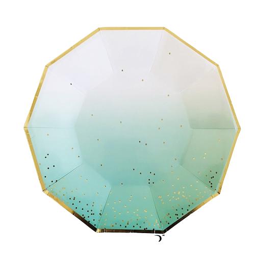 Party Teller Rosa Regenbogen Goldpunkt Speiseteller/Becher/Strohhalme/Serviettenteller Party Geburtstag Hochzeitsfeier Event Tischgeschirr Dekoration