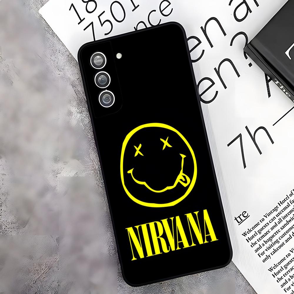 

N-NirvanaS Rock Band Phone Case For Samsung S26 S25 Edge S24 S23 S22 S21 S20 Ultra Plus Fe Galaxy A54 A53 A34 A25 A16 Cover Samsung S23 Ultra