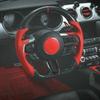 Carbon Fiber Interior Steering Wheel Trim Cover Moldings for Ford Mustang 15-22