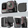 Silicone Case for Insta360 Ace Pro 2,Protective Cover with Silicone Lens Cover for Insta360 Ace Pro2 (Black)