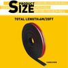 6M Car Windshield Roof Window Sealed Rubber Seal Strip Moulding Trim Accessories