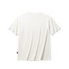 Anta Bequemes Lässiges Einfaches Buchstaben Rundhals Atmungsaktives Kurzarm T-Shirt Unisex Oberteile Elfenbein 972528120-1