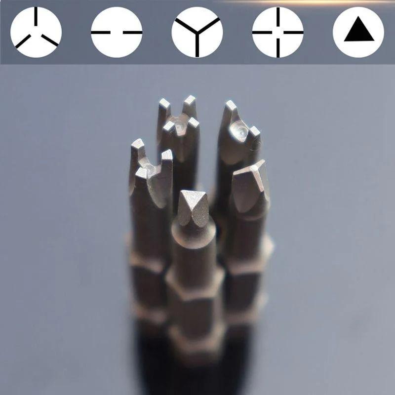 5Pcs Special shaped Screwdriver Set Cross Three Points Screwdriver Bit Tool 50mm U-shaped Y-Type Triangle Inner