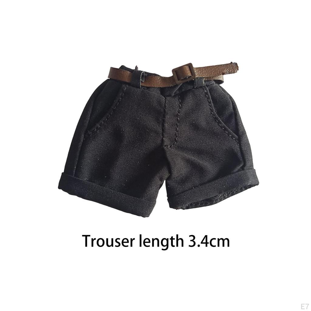 1/12 Female Figure Shorts Outfits Costume Handmade Stylish Accessories Model Doll Decor Soft