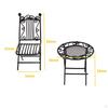 3 Pieces 1/12 Mini Outdoor Desk Chair Table Ornaments Scenes Miniature and for