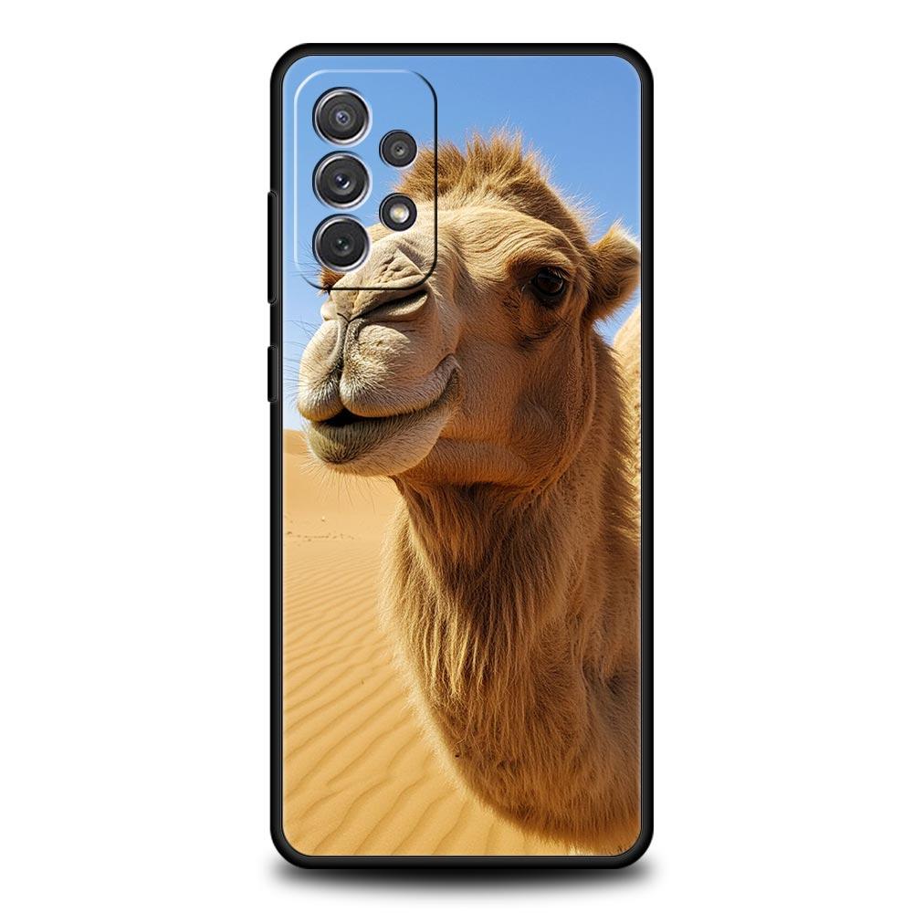 Animal Camel Phone Case for Samsung Galaxy A55 A35 A15 A14 A13 A25 A54 A51 A71 A72 A73 A32 A52 A41 5G Soft TPU Shell Fundas Bags