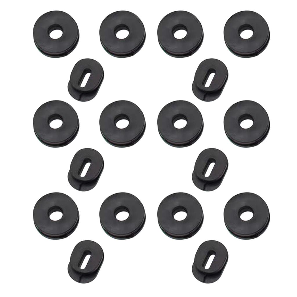 18pcs Motorcycle Rubber Edge Cover Pads Wear Resistant Edge Gasket Motorcycle Accessories Simple Installs for CG/ZJ125