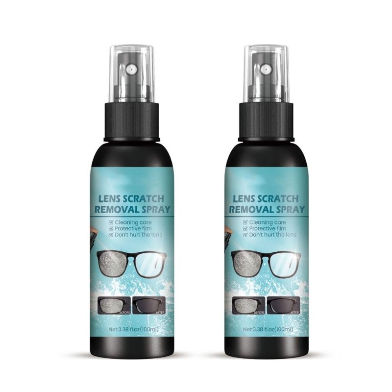 

100ml Glasses Cleaner Eyeglass Scratch Removing Spray Sunglasses Cleaning Solution Spray Bottle Supplies Eyewears Access