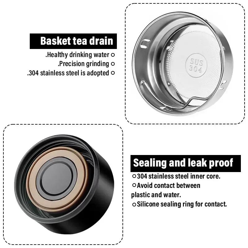 500ml Smart Thermobecher Filterkaffee Trinkflasche Temperaturanzeige Zubehör Für TRD Toyota Corolla Rav4 Auris Camry Yaris