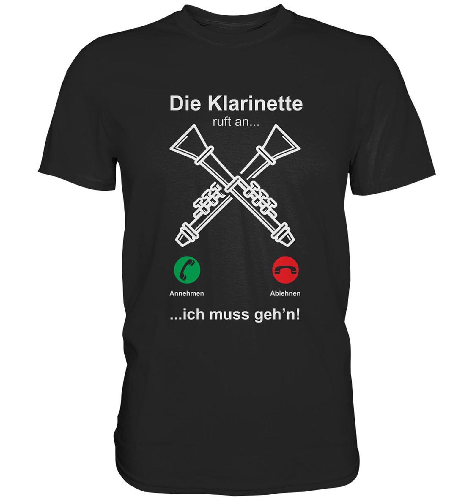 Clarinet Calling Funny Clarinet T-Shirt - Premium Shirt 3XL