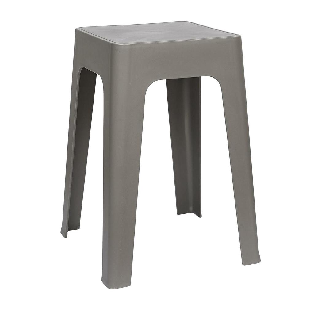 Spectra stool, grey, made of minimalist plastic, 47