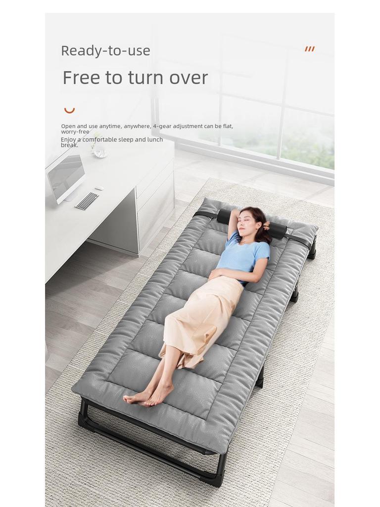 Folding Multifunctional Recliner Bed: Perfect for Home, Office, Outdoor Naps, and Camping.