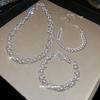 Korean Sweet Zircon & Pearl Geometric Clavicle Necklace - Light Luxury, Fashionable & Exquisite Niche Design