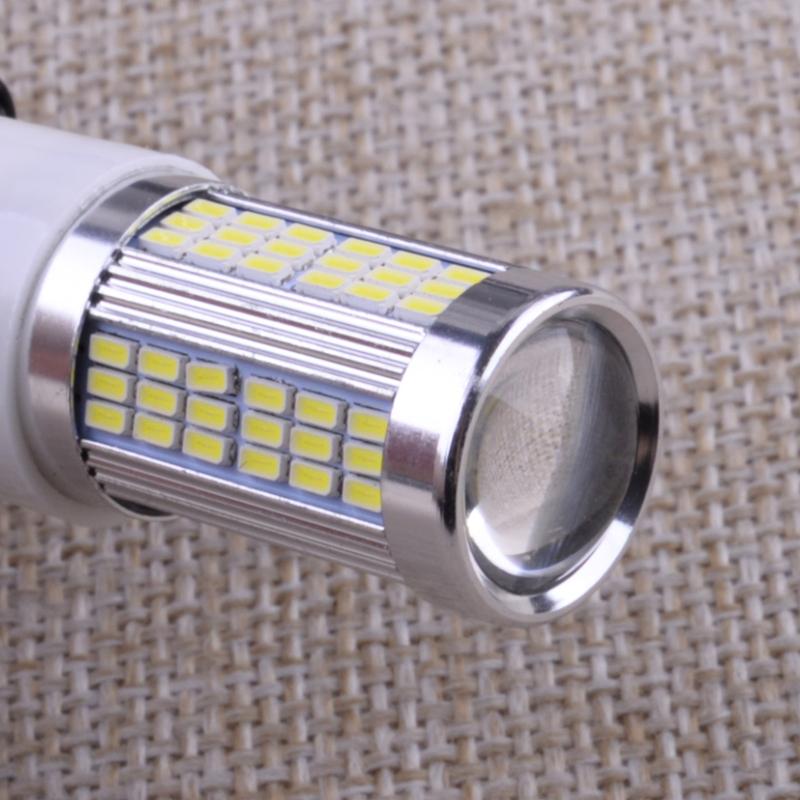 2Pcs White High Power 102-SMD LED Daytime Running Light DRL Lamp Bulbs Fit for Fiat 500 500L  2018 2017 2016 2015 2014 12V