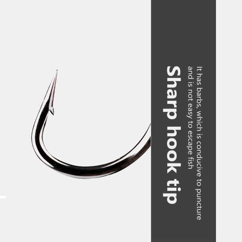 11 szt. Zestaw haczyków wędkarskich Premium Haczyki wędkarskie ze stali wysokowęglowej z ostrą końcówką z zadziorami