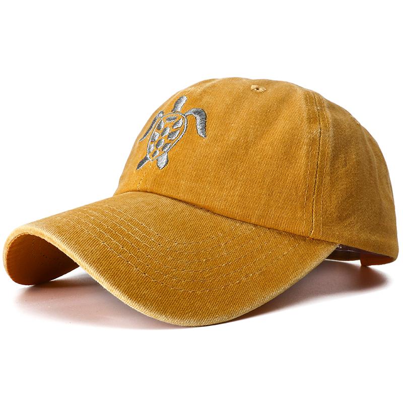 

New Autumn Turtle Embroidered Fitted Baseball Cap Y2K Snapback Dad Hat Male Female Vintage Hats For Women Men Gorras Hombre