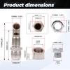 Bartoo-Universal Fitting E-VAC Scavenger Kit Exhaust Vacuum Kit With T304 Stainless Steel Vacuum Kit M18x1.5 Silver CR1019